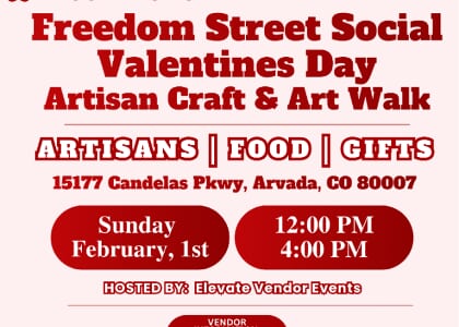Freedom Street Social Valentine's Day Artisan Craft & Art Walk