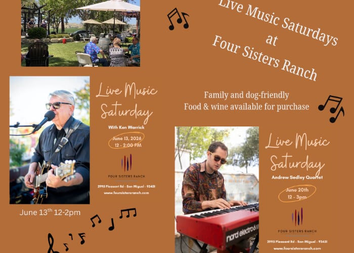 Live Music Saturday at Four Sisters Ranch