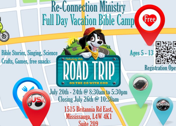 Free Full Vacation Bible Camp - Theme: Road Trip - On the GO with God