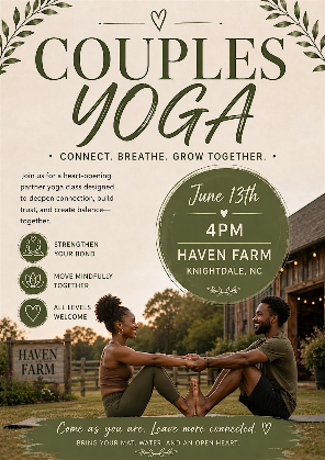Couples Yoga at Haven Farm