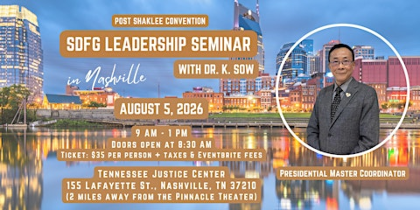 Post Shaklee Convention SDFG Leadership Seminar with Dr. K Sow