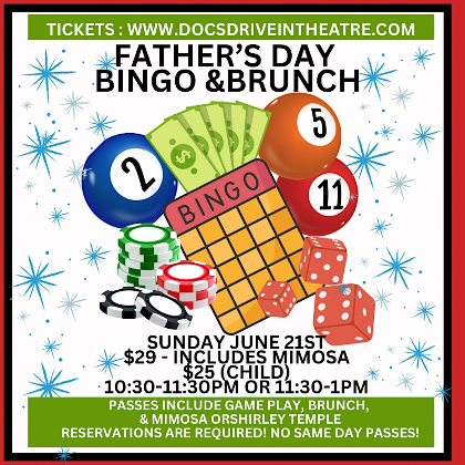 Father's Day Bingo & Brunch All Ages in the Speakeasy