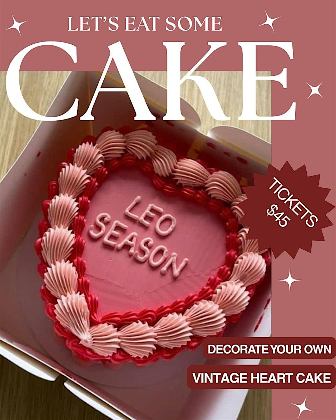 Vintage Heart Cake Class