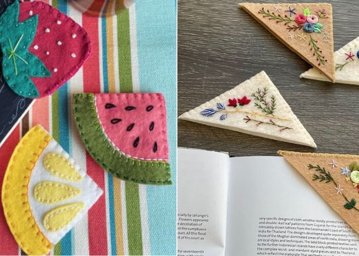 ¡Jueves de Creadores! Marcapáginas de Fieltro/Felt Bookmarks