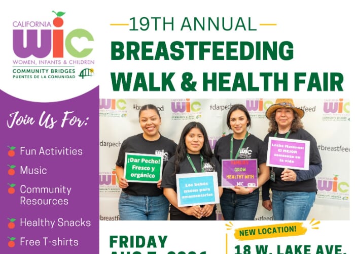 Community Bridges WIC 19th Annual Breastfeeding Walk and Health Fair