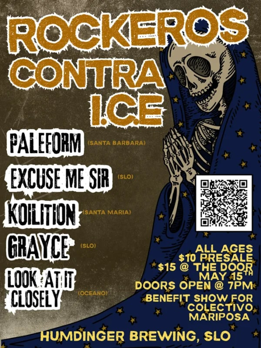 Rockeros Contra ICE: Paleform, Koilition, Excuse Me Sir, Grayce, Look At It Closely