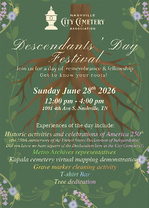 Descendents' Day @ the Nashville City Cemetery