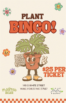 Plant Bingo with The Plant Hideaway at The Planted Bean!