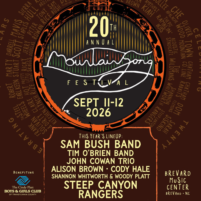 Poster for 2026 Mountain Song Festival