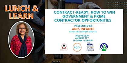 Lunch & Learn: Contract Ready-How to Win Goverment & Prime Contractor Work